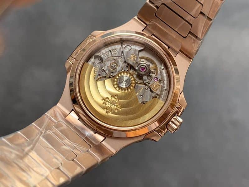 Patek Philippereplica watch Nautilusdiamond bezel full rose gold women's movement picture
