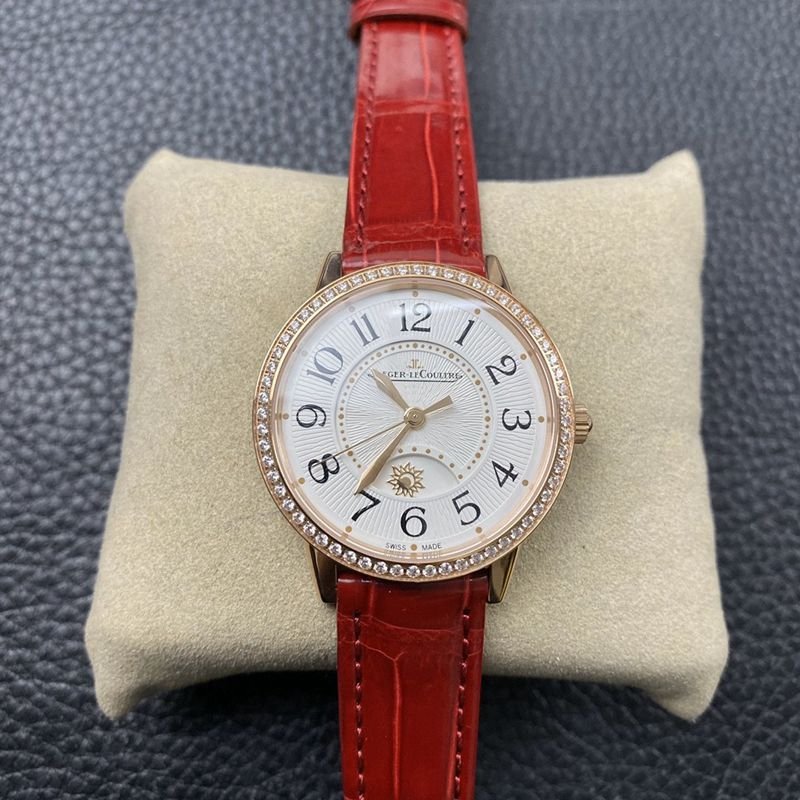 Jaeger-LeCoultrereplica watch dating series women's rose gold watch front view