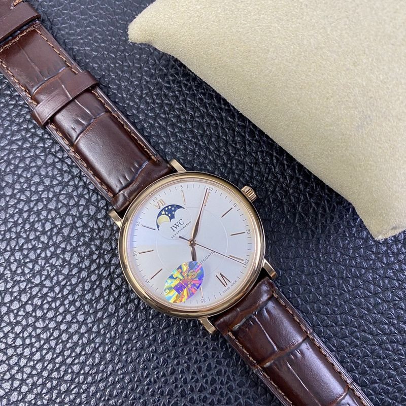 IWC super clone watch Portofino series moon phase automatic watch front view