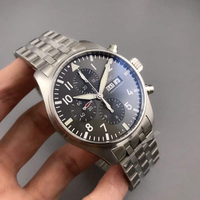 IWC super clone watch Spitfire 43MM watch front view