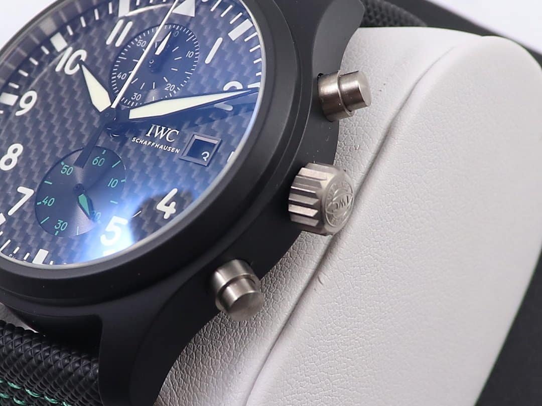 IWC super clone watch pilot series watch TOP GUN naval air combat unit chronograph watch detail shots