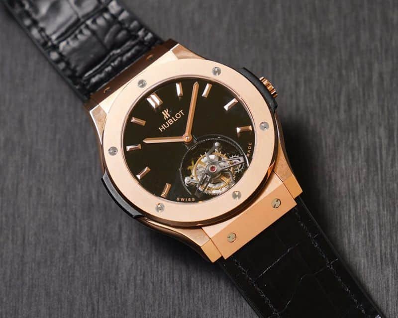 Hublot high-quality replica watch (Hublot) classic fusion DX-FACTORY tourbillon series watch front view