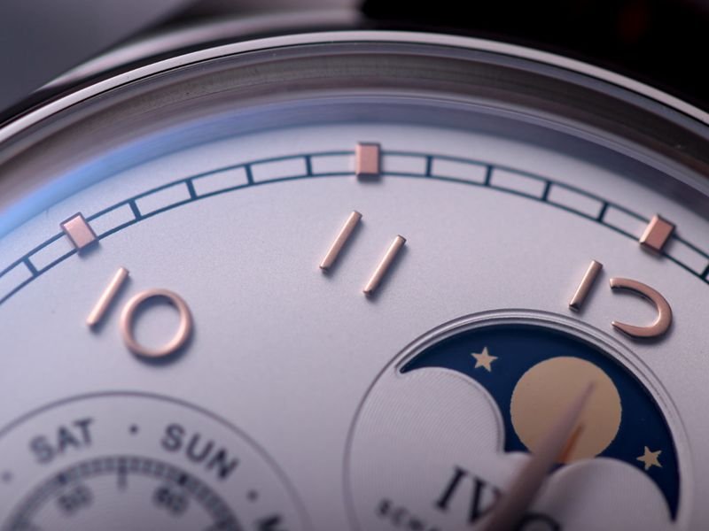 IWC super clone watch Portuguese series true perpetual calendar complication watch detail shots