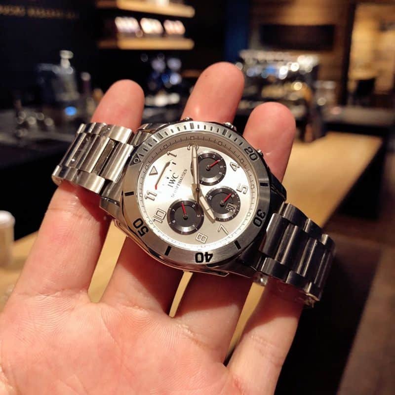 IWC Replica watch IWC kinetic energy reserve display sun, moon and stars Air Force One Special Forces watch front view