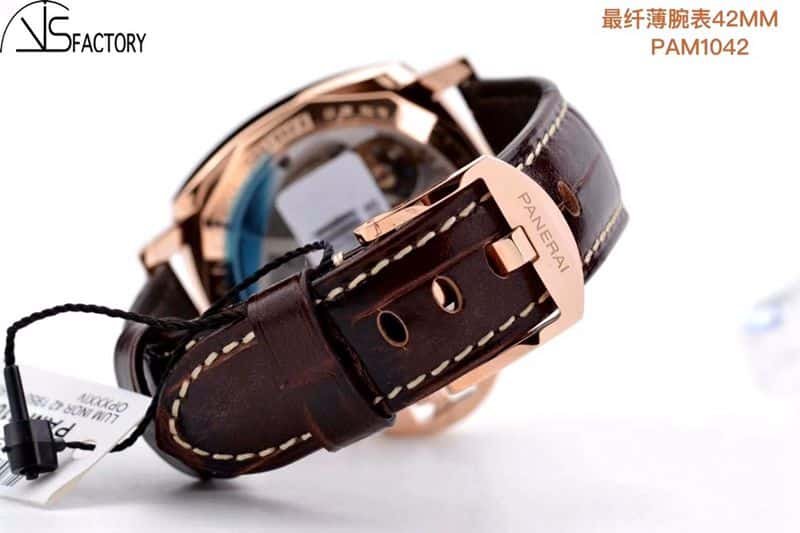 Paneraisuper clone watch Luminor Due small red gold 42MM watch clasp picture