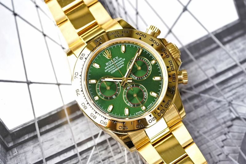 Rolex high-quality replica watch Cosmograph Daytona all gold series watch front view