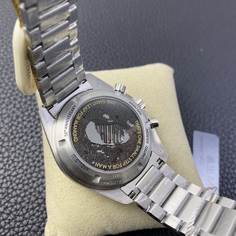 OM factory Omega super clone watches Speedmaster Apollo 11 domineering men's mechanical watch movement Figure