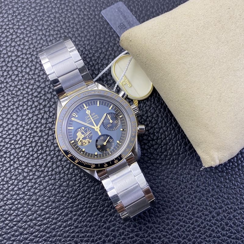 OM factory Omega super clone watches Speedmaster Apollo 11 domineering men's mechanical watch front view