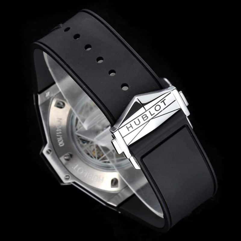 HublotHublotsuper clone watch new BigBangSangBleuII tattoo men's mechanical watch clasp picture