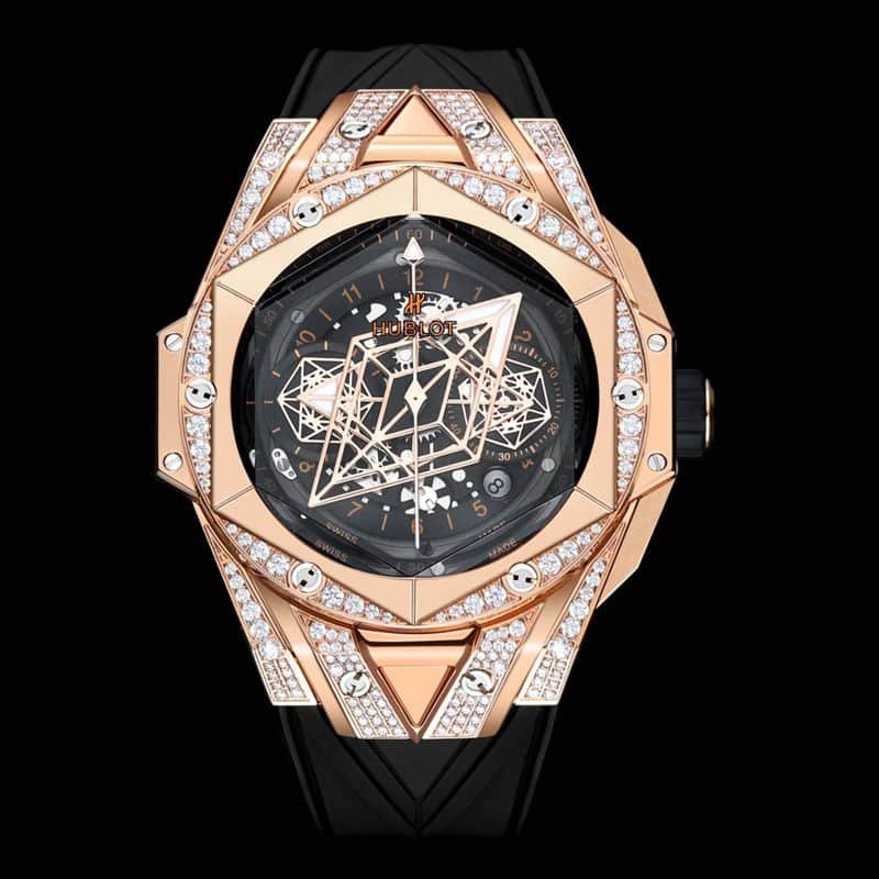Top Replica Hublot Nouvelle montre mécanique pour hommes BigBangSangBleuII Tattoo avec diamètre du boîtier de 45 mm — detailed review and buying guide | Watch Replica Expert