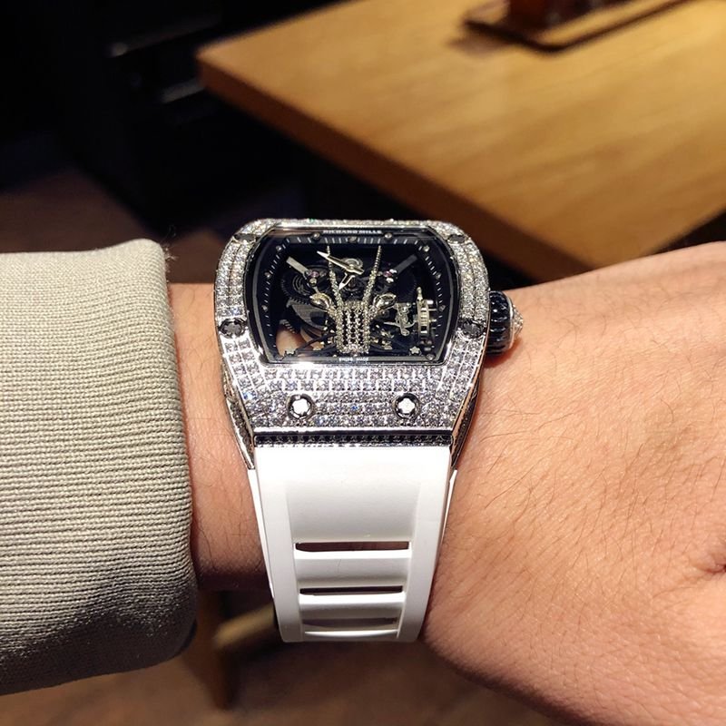 Richard Mille super clone watch RichardMille starry series men's mechanical watch detail shots