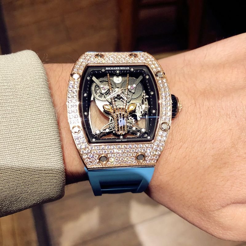 Richard Mille high-quality replica watch RichardMille Gypsophila series men's mechanical watch front view