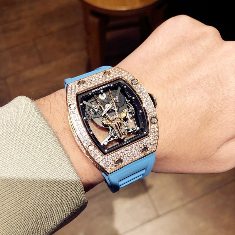 Richard Mille high-quality replica watch RichardMille Gypsophila series men's mechanical watch front view