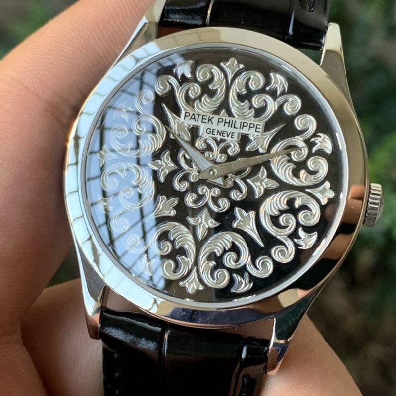 Patek Philippe high-quality replica watch 5088 series engraved men's mechanical watch front view