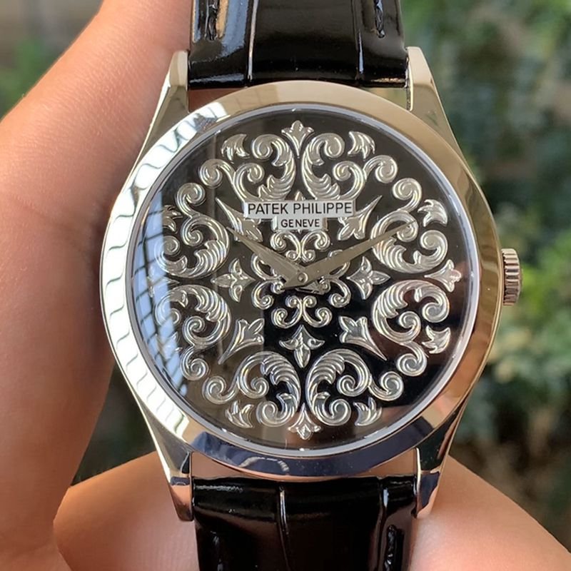 Patek Philippe high-quality replica watch 5088 series engraved men's mechanical watch front view