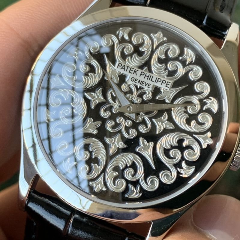 Patek Philippe high-quality replica watch 5088 series engraved men's mechanical watch front view