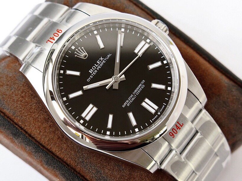 GS factory Rolextop-tier replica watch Oyster Perpetual Pokémon 41mm black dial front view