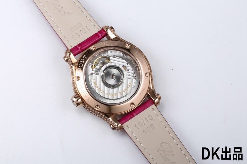 2021 latest ladies replica watch Chopard ultimate replica happy rainbow T diamond 274891-5007movement picture