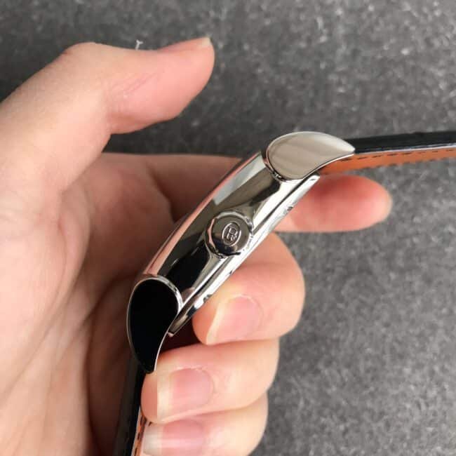 Parmigiani Fleurier top-tier replica watch tourbillon men's square watch side view
