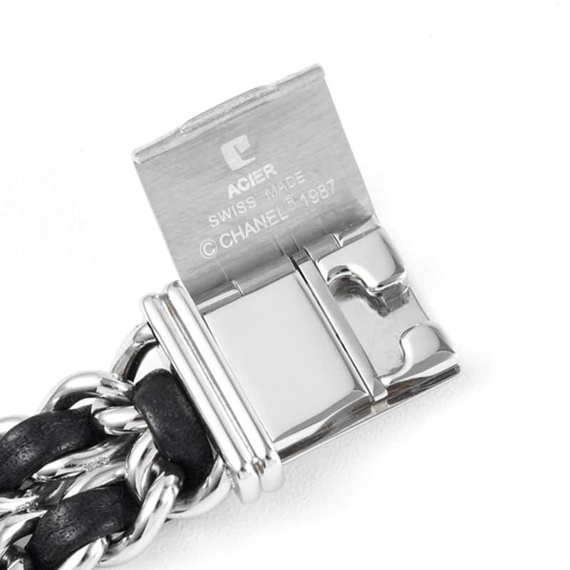 Chanelladies' watchtop-tierhigh-quality replicaPremiere series quartz watch white steel black dialclasp picture