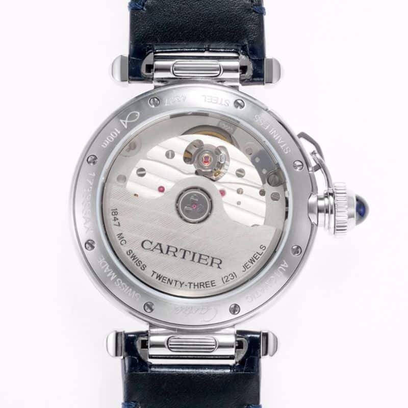 Cartiertop-tiersuper clone watch Pasha series ladies full automatic movement watch white surface movement picture