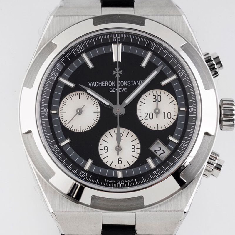 Vacheron Constantintop-tierhigh-quality replica watch Zonghengshihai series men's mechanical black face watch front view