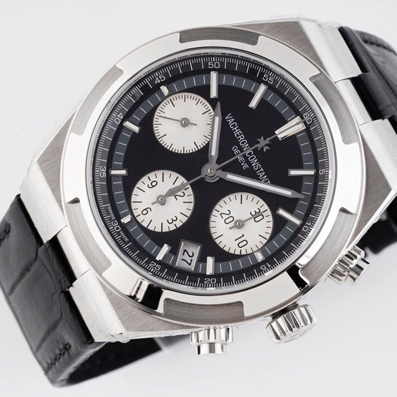 Vacheron Constantintop-tierhigh-quality replica watch Zonghengshihai series men's mechanical black face watch front view