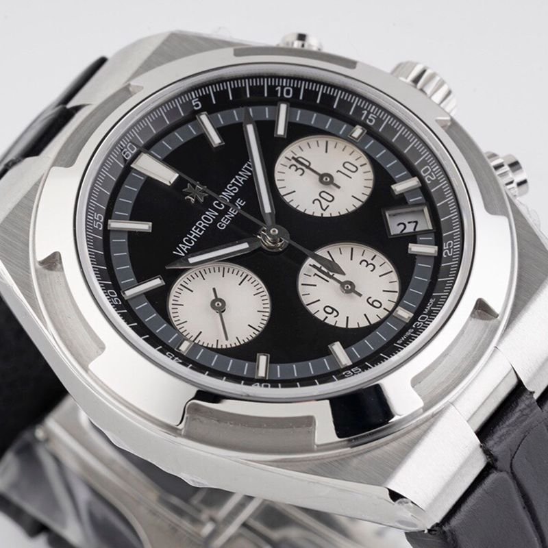 Vacheron Constantintop-tierhigh-quality replica watch Zonghengshihai series men's mechanical black face watch front view