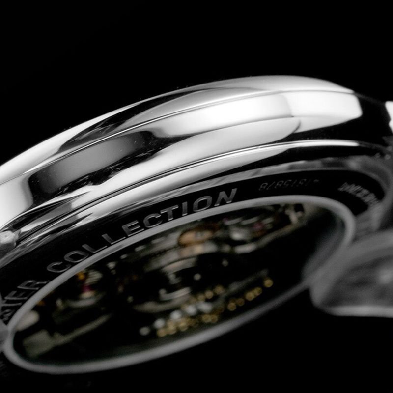 Longinestop-tier replica watch master series men's mechanical blue watch side view