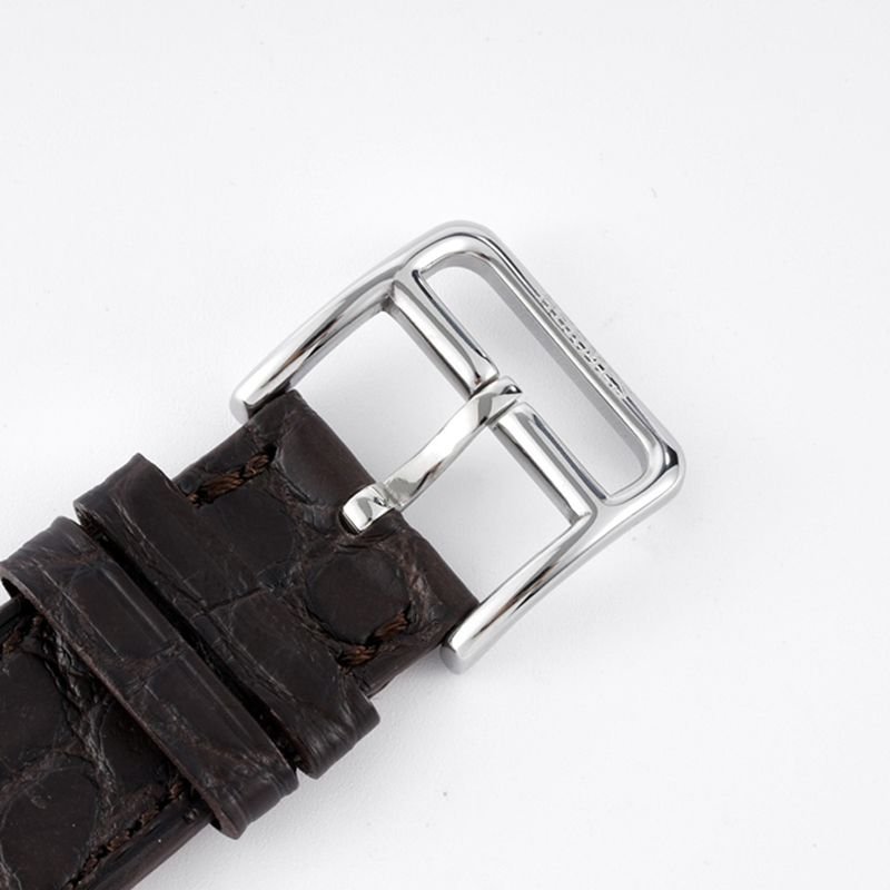 Hermès top-tier replica watch HeureH three-pin series ladies quartzleather strap casual watch clasp picture