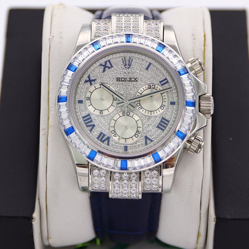 Rolex Top-Tier Super Clone Rolex Rolex Daytona 116599 Column Pavilion Full Star Blue Sapphire Diamond Relógio masculino — detailed review and buying guide | Watch Replica Expert