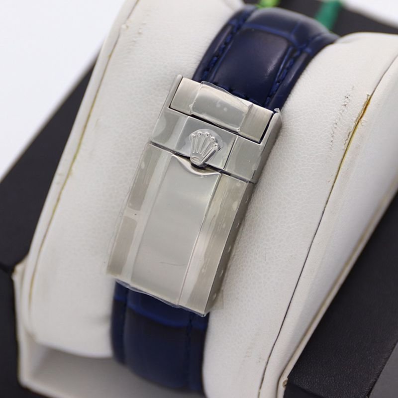 Rolextop-tiersuper clone watch Daytona series pavé 116599 starry blue diamond men's watch clasp picture