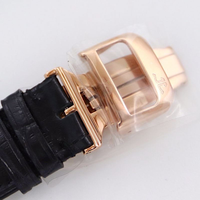 Jaeger-LeCoultre master top-tierhigh-quality replica watch 1662451 series automatic genuine tourbillon men's diamond gold watch white dial watch clasp picture