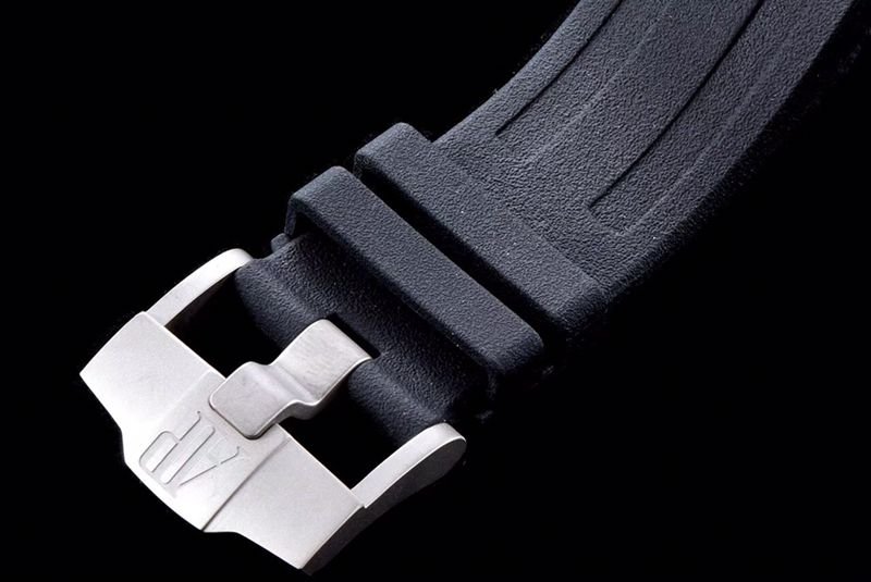 Audemars Piguet Top Replica Watches 15706 Series Ceramic Bezel Black Disc Men's Mechanical Wristwatch Buckle Figure