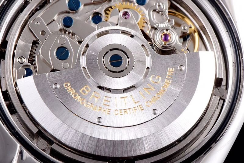 Breitlingtop-tierhigh-quality replica watch aviation chronograph series AB011011 men's steel bracelet mechanical watch movement picture