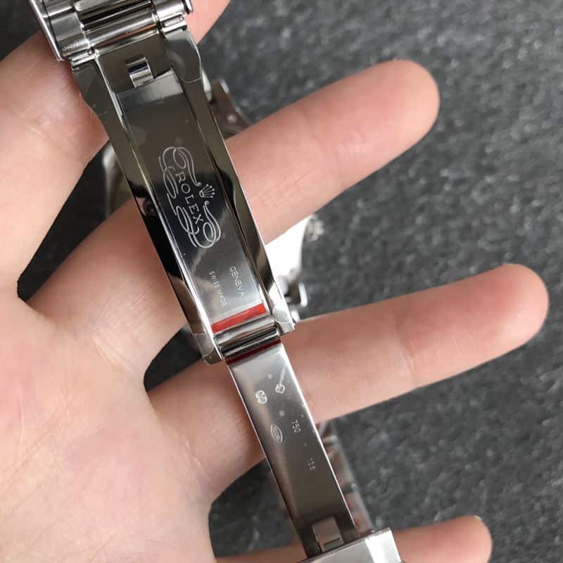 Rolextop-tierhigh-quality replica watch white goldDaytona series meteorite face men's mechanical steel bracelet watch clasp picture