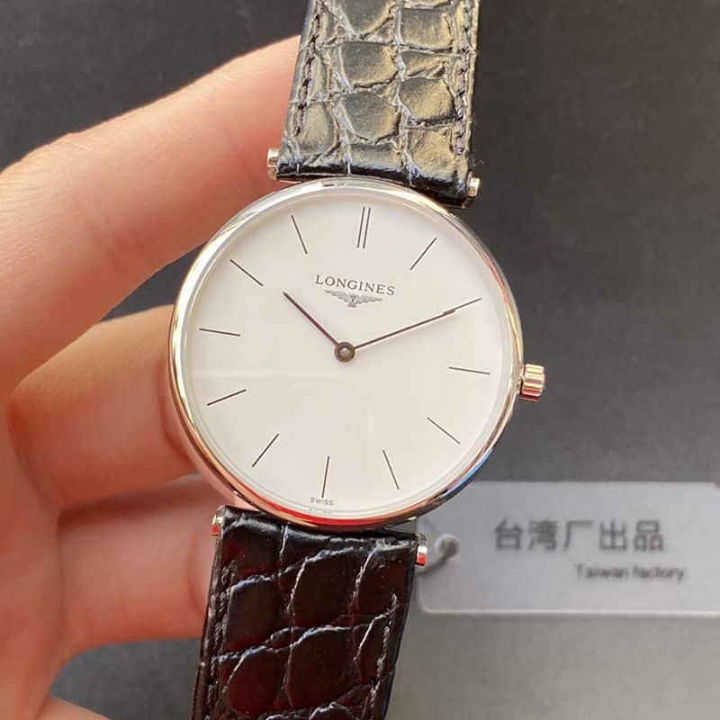 Longinestop-tiersuper clone watch ultra-thin Jialan series boutique couple watch quartz watch front view