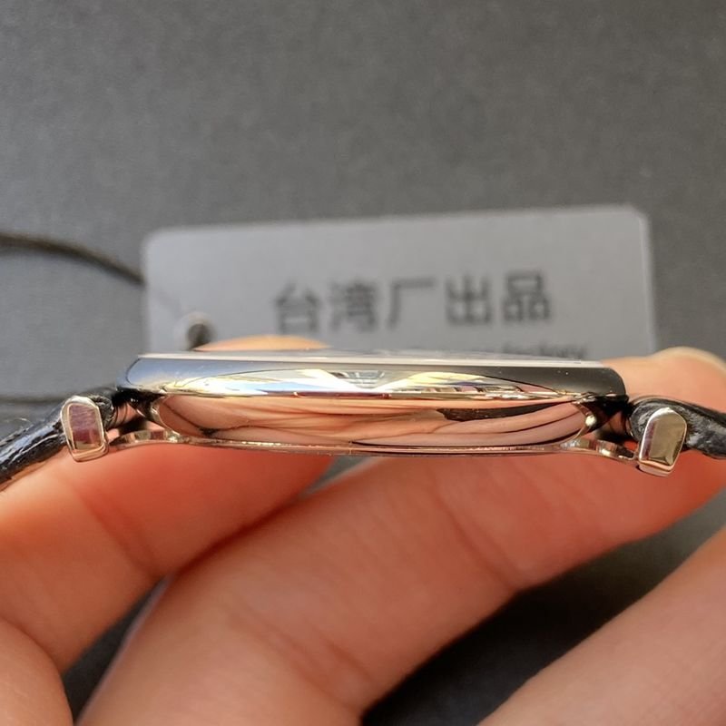 Longinestop-tiersuper clone watch ultra-thin Jialan series boutique couple watch quartz watch side view