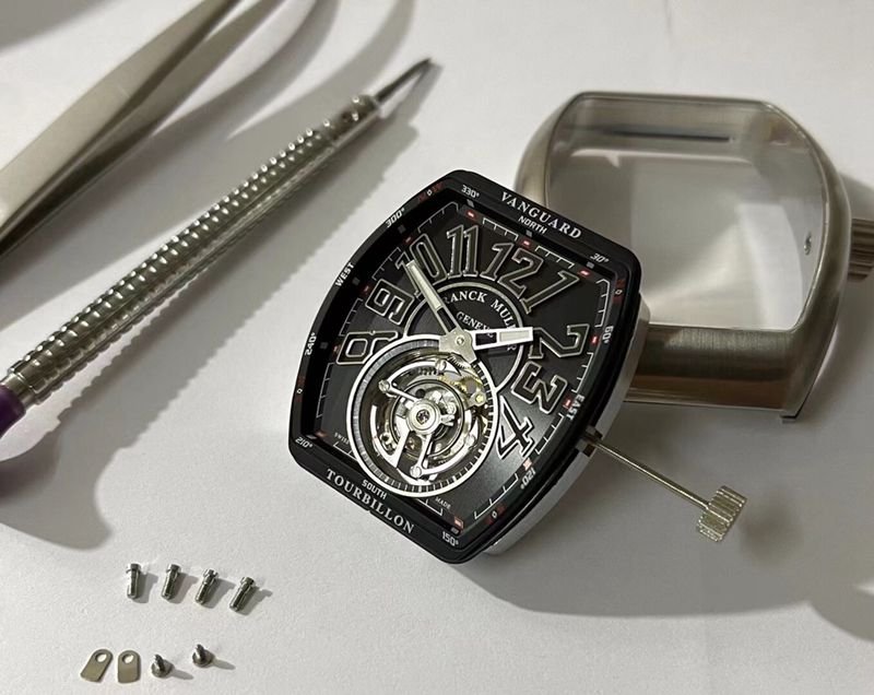 Frank Muller top-tierhigh-quality replica watch Pioneer series tourbillon men's manual mechanical watch structure diagram
