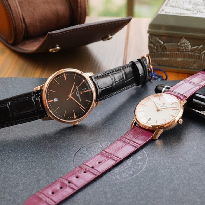 Front view of the new Vacheron Constantin Heritage Series Couple’s Watch