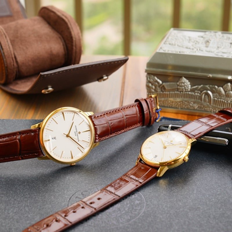 Vacheron Constantin Patrimony series couple's watch front view