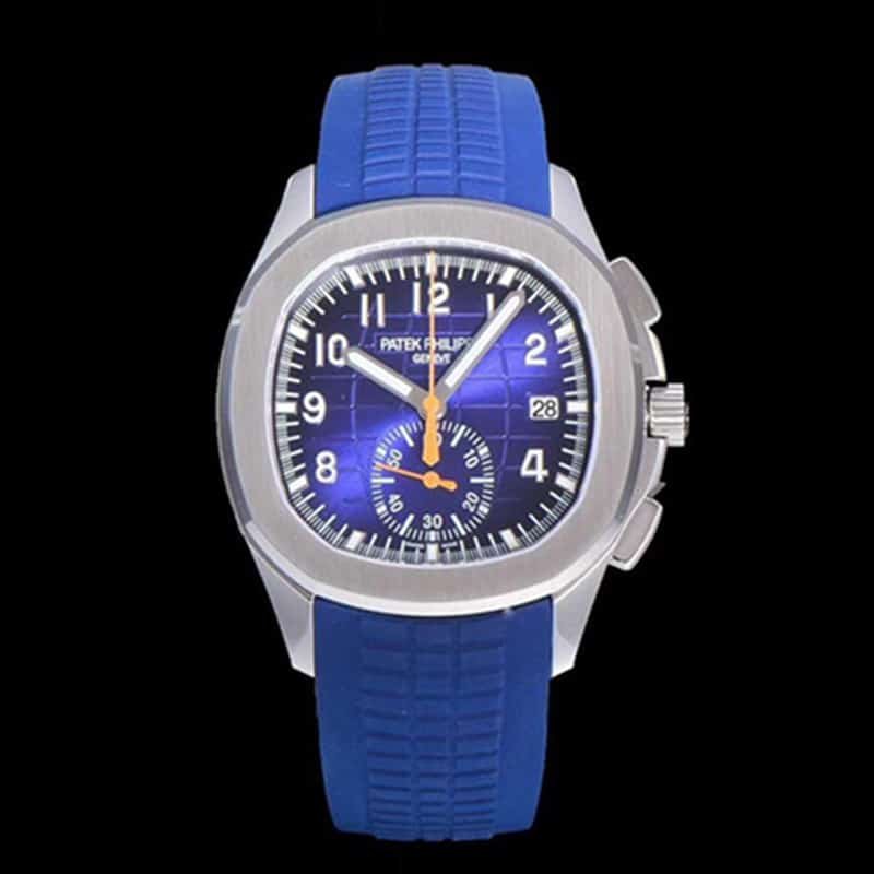 Patek Philippe AQUANAUT Men's Blue Grenade Dial Rubber Strap Watch – OM Factory 1:1 Super Clone — luxury replica watch guide | Watch Replica Expert