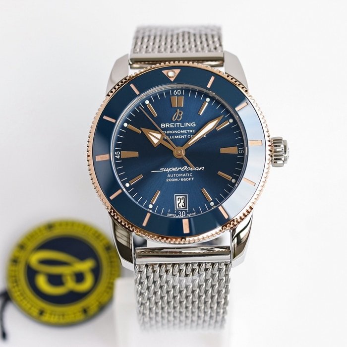 GF Breitling 42 mm Super Ocean Culture II Factory mechanische Uhr mit blauem Zifferblatt und Asia 2824-Uhrwerk — detailed review and buying guide | Watch Replica Expert