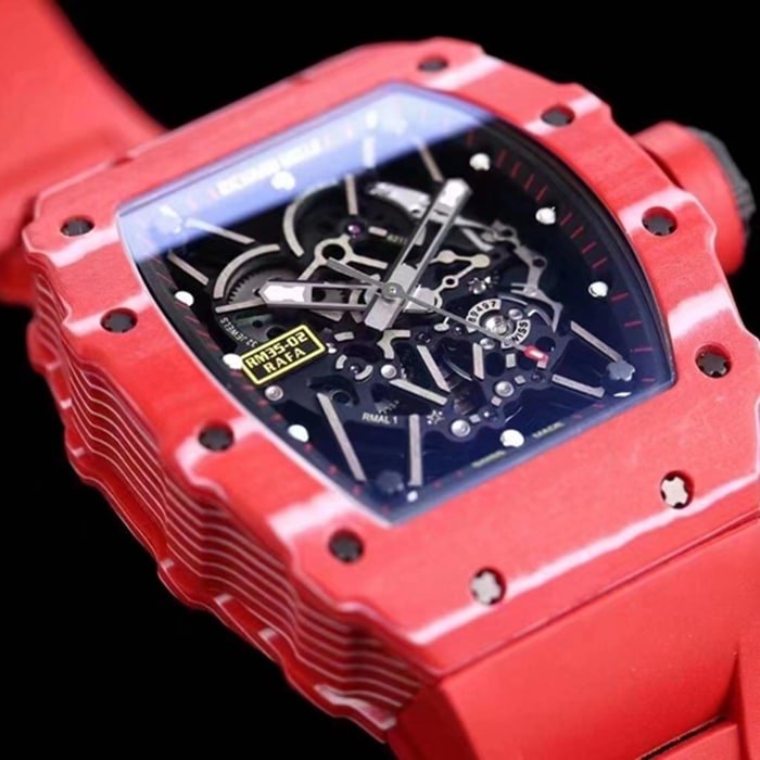 top-tier replica watch Franck Muller men's black dial watch detail shots