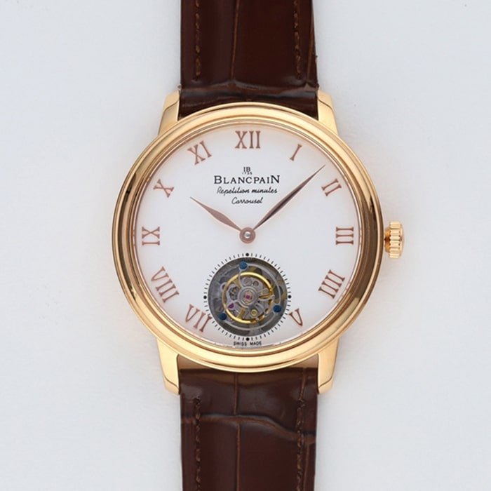 Blancpain Top Super Clone Masculino com mostrador branco Art Master Series Strap Watch - TFL True Tourbillon — luxury replica watch guide | Watch Replica Expert