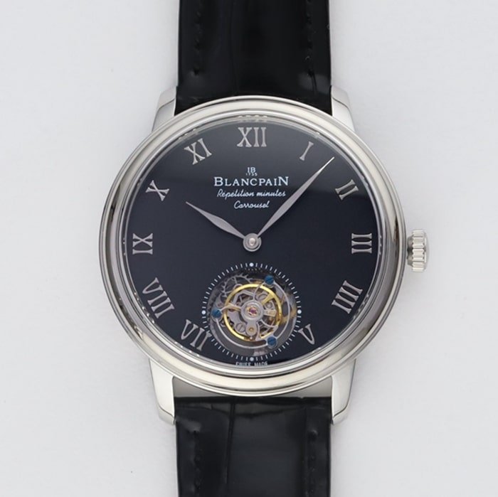 Blancpain Artisan Series Belt Watch com mostrador preto e TFL True Tourbillon Craftsmanship — luxury replica watch guide | Watch Replica Expert