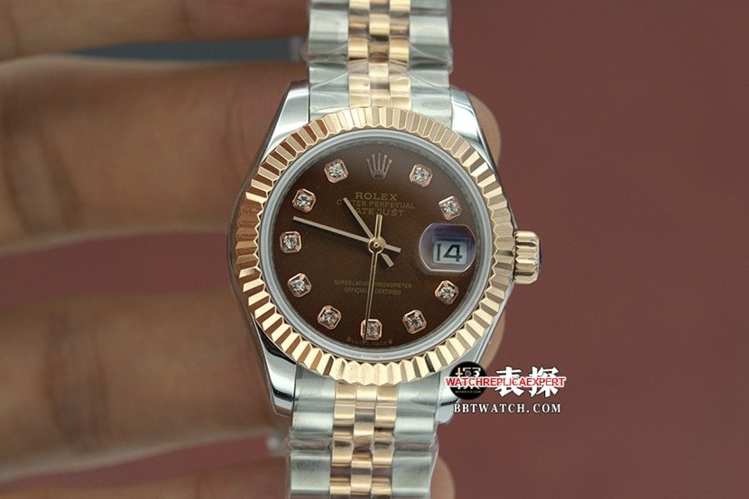 Reloj Rolex de alta calidad con pulsera de acero estilo Oyster Perpetual y esfera marrón para mujer de 31 mm m278271-0028 — luxury replica watch guide | Watch Replica Expert