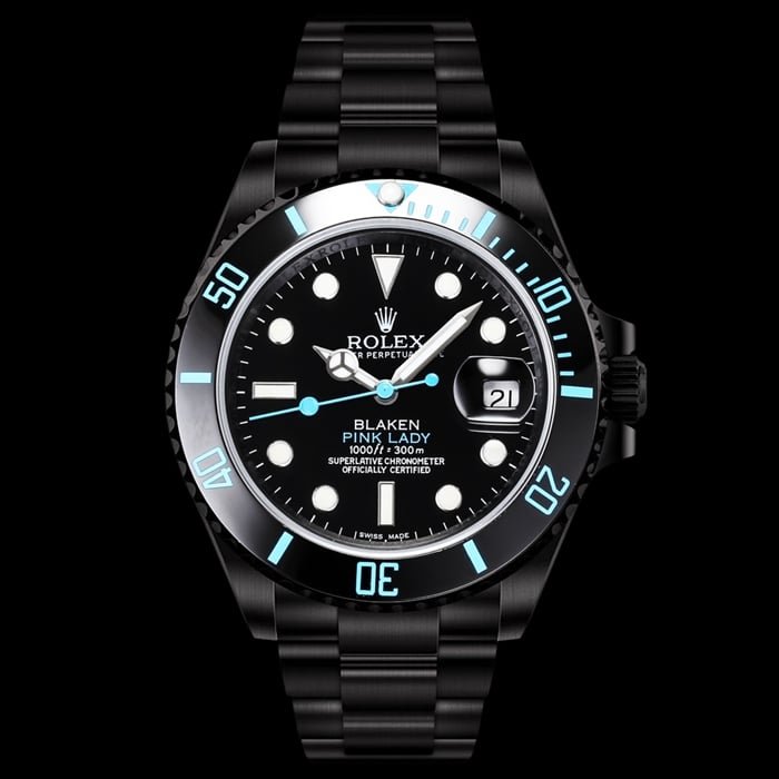 Montre à bracelet en acier à mouvement 2824 modifié de qualité supérieure BLAKEN Submariner de la série Aqua Ghost plaquée noire par Rolex pour hommes — luxury replica watch guide | Watch Replica Expert