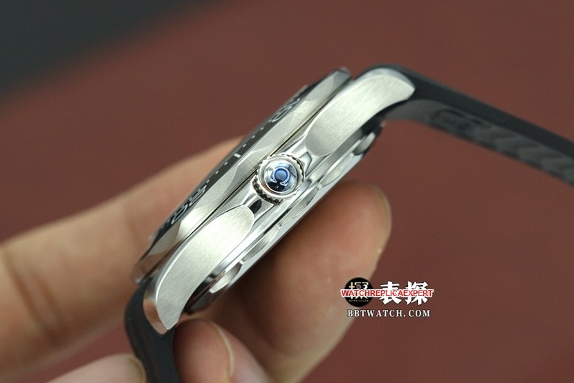 top-tier replica watch Omega men's blue dialSeamaster series watchside live photo