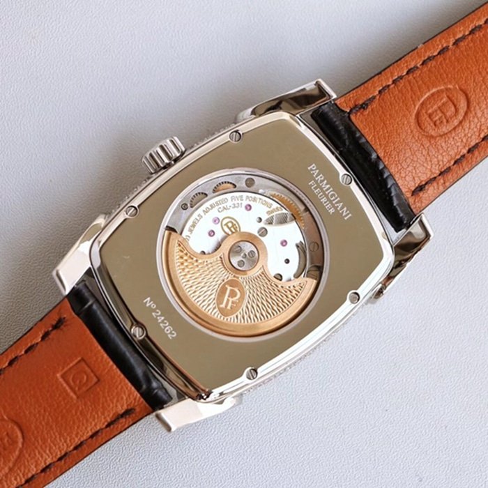 Top-tier replica watch Parmigiani Fleurier men's gold plate KALPA series fully automatic movement watch movement picture